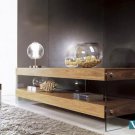 Contemporary Walnut TV unit