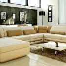 Modern Bonded Leather Sectional Sofa