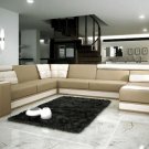 Modern Bonded Leather Sectional Sofa