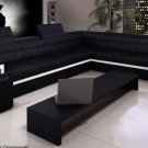 6106 - Modern Bonded Leather Sectional Sofa