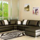 5001 - Modern Bonded Leather Sectional Sofa