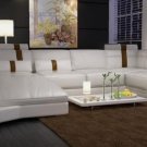 6104 - Modern Bonded Leather Sectional Sofa