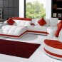 5012 - Modern Bonded Leather Sectional Sofa