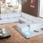 2242 - Modern Bonded Leather Sectional Sofa