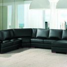 2253 - Modern Bonded Leather Sectional Sofa