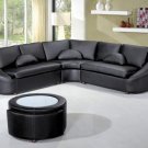 2224 - Modern Bonded Leather Sectional Sofa
