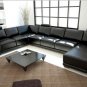 1001 - Modern Bonded Leather Sectional Sofa