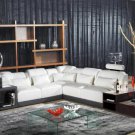 1008 - Modern Bonded Leather Sectional Sofa