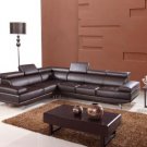 9054 - Modern Bonded Leather Sectional Sofa