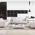 527 - Modern Bonded Leather Sofa