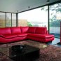 2917 - Modern Bonded Leather Sectional Sofa
