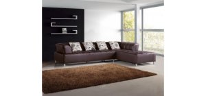 2235 - Modern Bonded Leather Sectional Sofa