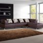 2235 - Modern Bonded Leather Sectional Sofa