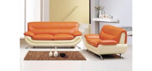 7045 - Modern Bonded Leather Sofa Set
