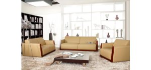 3210 - Modern Bonded Leather Sofa Set