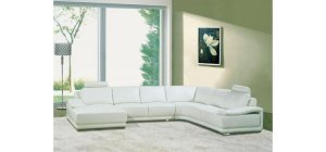 8008 - Modern Bonded Leather Sofa Set