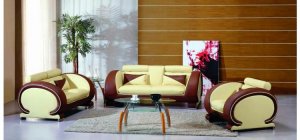 7391 - Modern Bonded Leather Sofa Set