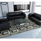 524 - Modern Bonded Leather Sofa Set