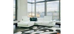 8019 - Modern Bonded Leather Sofa Set