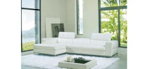 8005 - Modern Bonded Leather Sofa Set
