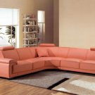 2239 - Modern Bonded Leather Sectional Sofa