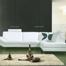 8024 - Modern Bonded Leather Sectional Sofa