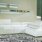 8026 - Modern Bonded Leather Sectional Sofa