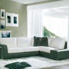 8014 - Modern Bonded Leather Sectional Sofa