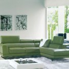 8012 - Modern Bonded Leather Sectional Sofa