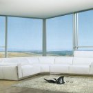 8010A - Modern Bonded Leather Sectional Sofa