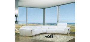 8010A - Modern Bonded Leather Sectional Sofa