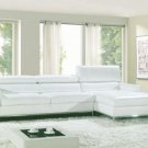 8003 - Modern Bonded Leather Sectional Sofa