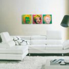 8001 - Modern Bonded Leather Sectional Sofa
