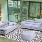 8008 - Modern Bonded Leather Sectional Sofa