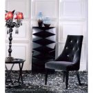 AA031 Black Velour Dining Chair - Armani Xavira Collection