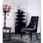 AA031 Black Velour Dining Chair - Armani Xavira Collection