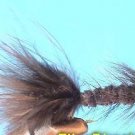 Fly Fishing Flies-1 Dzn Woolly Bugger-Black #14