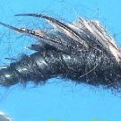 Trout Flies-1 Dozen Stonefly Black #12-Fly Fishing Flies