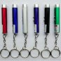 5mW Powerful RED Laser Pen Pointer LED Flashlight Cash-check Lamp 3 in 1 with Keychain