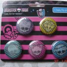 Monster High 5 Freaky Flip Pins!