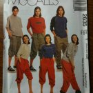 McCall's 2635 Misses', Men's and Teen Boy's Roll-up Pants Size Z LG-XLG