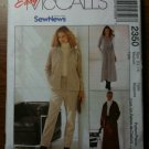 McCall's 2350 Misses' Jacket, Pants, Skirt and Dress - For Stretch Knits ONLY Size M 12-14
