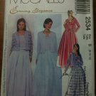 McCall's 2534 Misses' Unlined Jacket, Top in Two Lengths and Skirt Size D 12-14-16