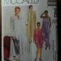 McCall's 2483 Women's Unlined Duster, Top, Pull-on Pants and Skirt Size HH
