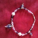 Purple Silver Swarovski Crystal Bracelet