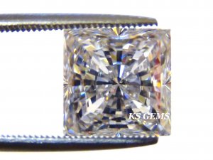 0.50CT PRINCESS CUT RUSSIAN LAB DIAMOND SIM 4.75MM