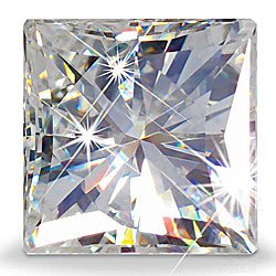 PRINCESS CUT RUSSIAN LAB DIAMOND SIM 10.5 X 10.5 MM
