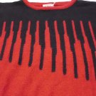 80s Red and Black Sweater by Alia