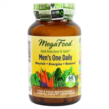 MegaFood Men's One Daily  60 Tablets LOWEST PRICE Free Shipping