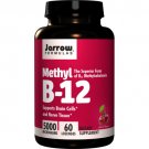 Jarrow Methyl B-12 5000 mcg (60 Lozenges, Pack of 2)